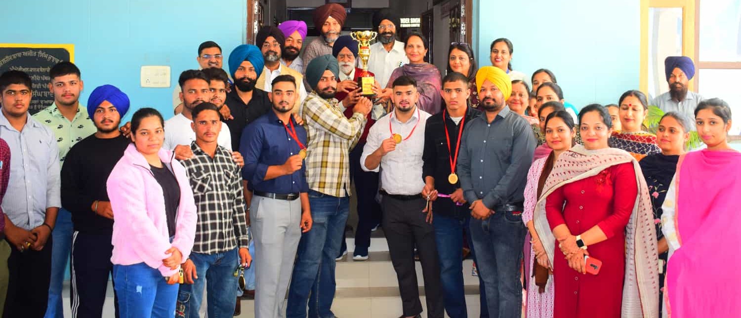 Bela College won a hat trick in the wrestling championship of Punjabi University Patiala